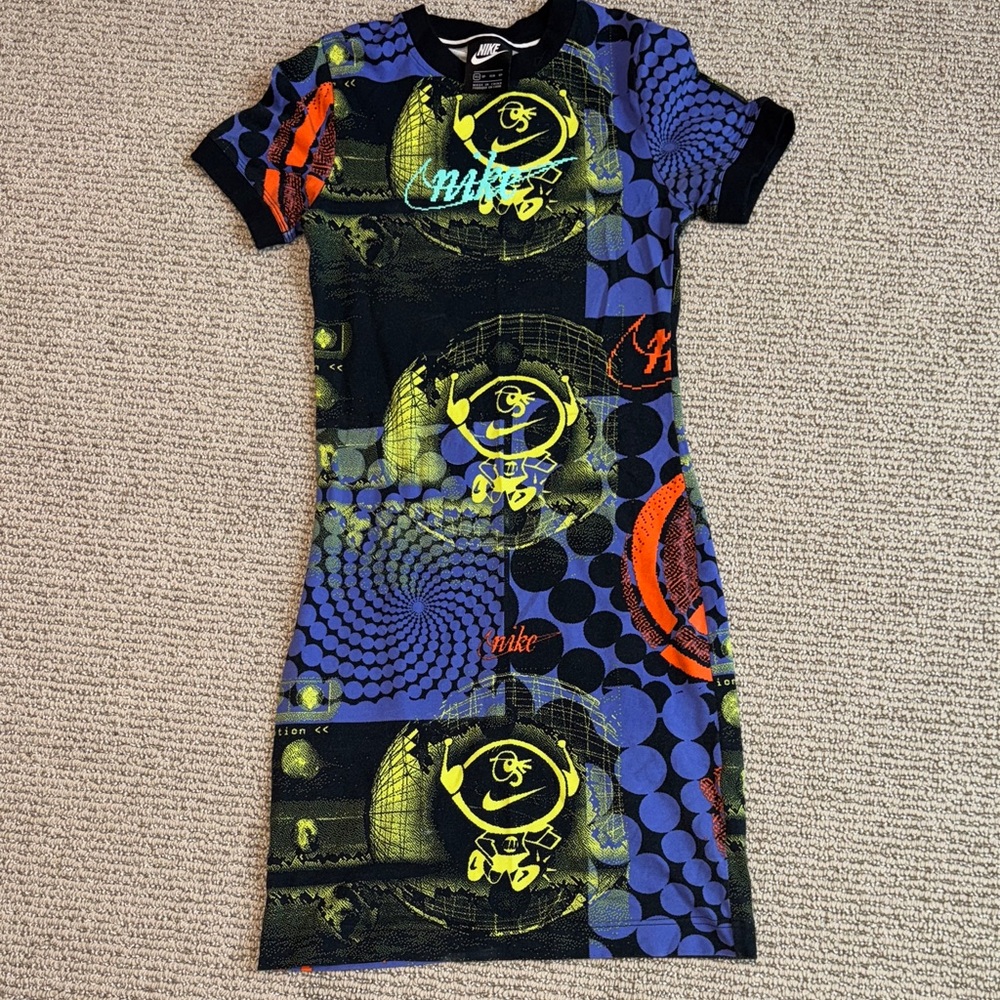 Nike Colorful Graphic Print Dress XS